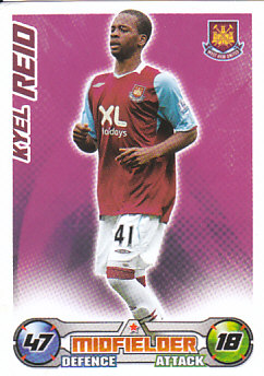 Kyel Reid West Ham United 2008/09 Topps Match Attax #337